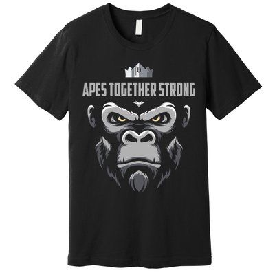 Apes Together Strong Gorilla HODL Stocks Premium T-Shirt
