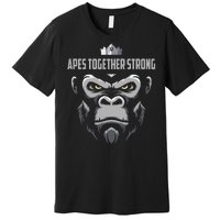 Apes Together Strong Gorilla HODL Stocks Premium T-Shirt