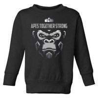 Apes Together Strong Gorilla HODL Stocks Toddler Sweatshirt