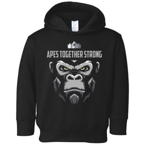 Apes Together Strong Gorilla HODL Stocks Toddler Hoodie