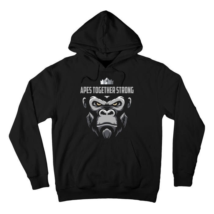 Apes Together Strong Gorilla HODL Stocks Tall Hoodie