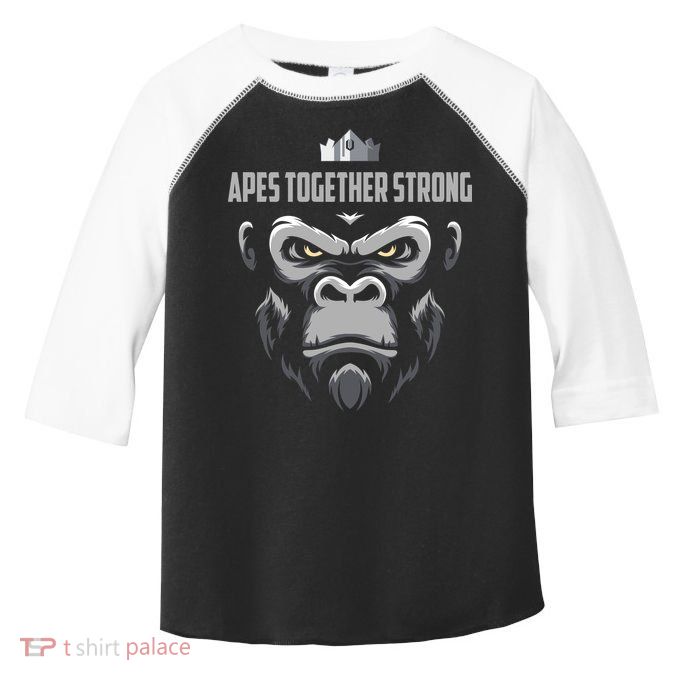 Apes Together Strong Gorilla HODL Stocks Toddler Fine Jersey T-Shirt