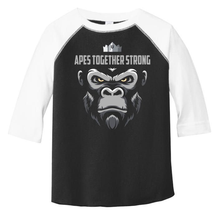 Apes Together Strong Gorilla HODL Stocks Toddler Fine Jersey T-Shirt