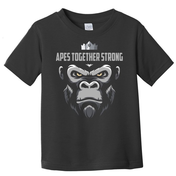 Apes Together Strong Gorilla HODL Stocks Toddler T-Shirt