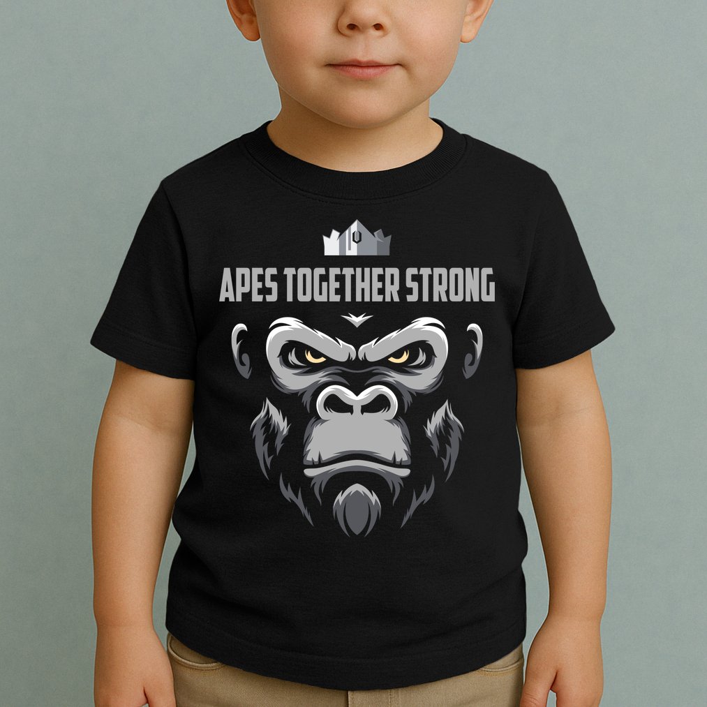 Apes Together Strong Gorilla HODL Stocks Toddler T-Shirt