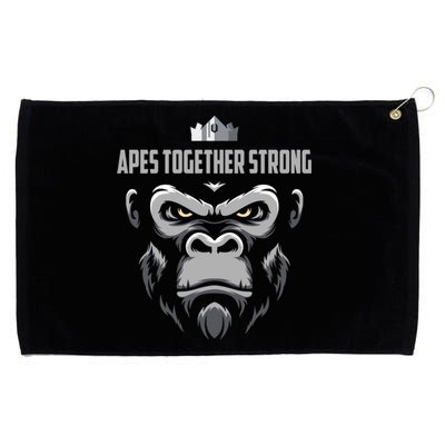 Apes Together Strong Gorilla HODL Stocks Grommeted Golf Towel