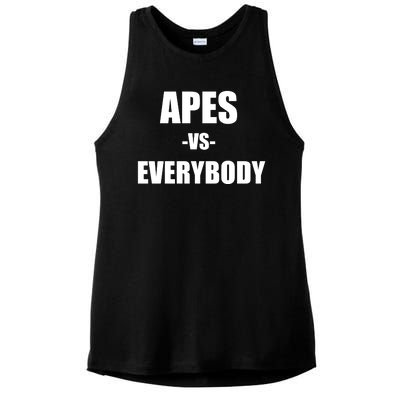 Apes Vs Everybody Ladies PosiCharge Tri-Blend Wicking Tank