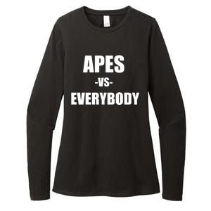 Apes Vs Everybody Womens CVC Long Sleeve Shirt