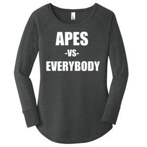 Apes Vs Everybody Women's Perfect Tri Tunic Long Sleeve Shirt