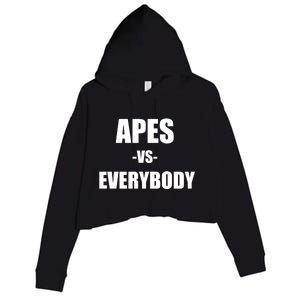 Apes Vs Everybody Crop Fleece Hoodie