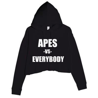 Apes Vs Everybody Crop Fleece Hoodie