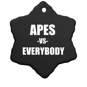 Apes Vs Everybody Ceramic Star Ornament