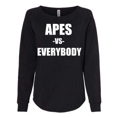 Apes Vs Everybody Womens California Wash Sweatshirt