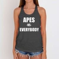 Apes Vs Everybody Women's Knotted Racerback Tank