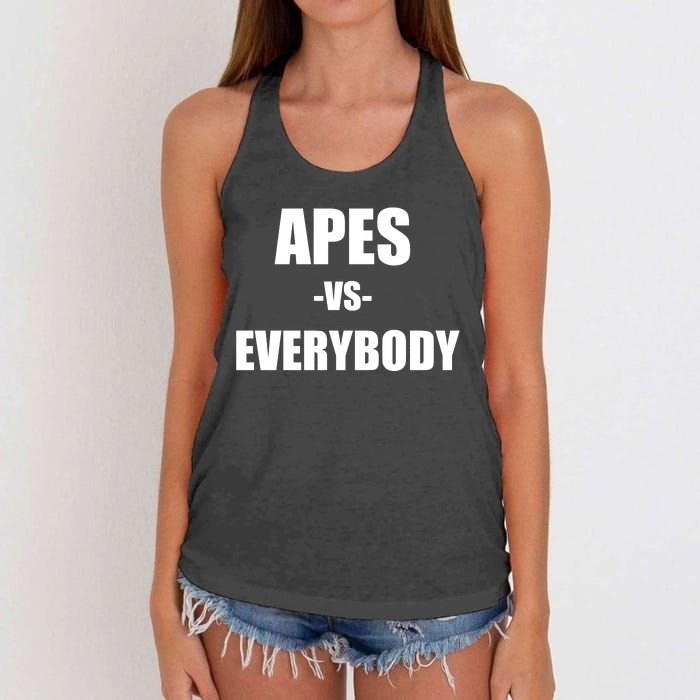 Apes Vs Everybody Women's Knotted Racerback Tank