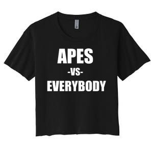 Apes Vs Everybody Women's Crop Top Tee