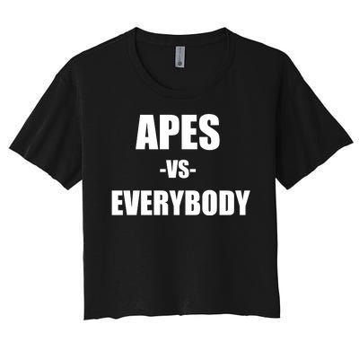 Apes Vs Everybody Women's Crop Top Tee