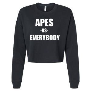 Apes Vs Everybody Cropped Pullover Crew