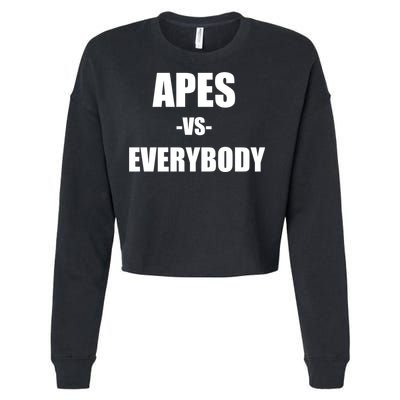 Apes Vs Everybody Cropped Pullover Crew