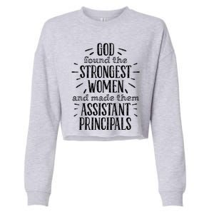 Assistant Principal Funny Gift Cropped Pullover Crew