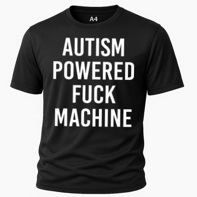 Autism Powered Fuck Machine Funny Quote Performance Shirt