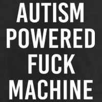 Autism Powered Fuck Machine Funny Quote Golf Towel