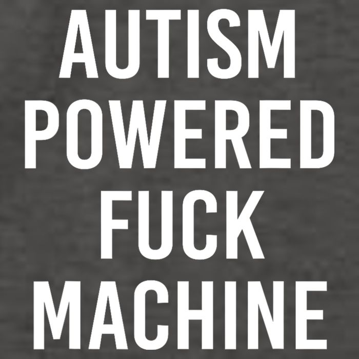 Autism Powered Fuck Machine Funny Quote Vector Backpack