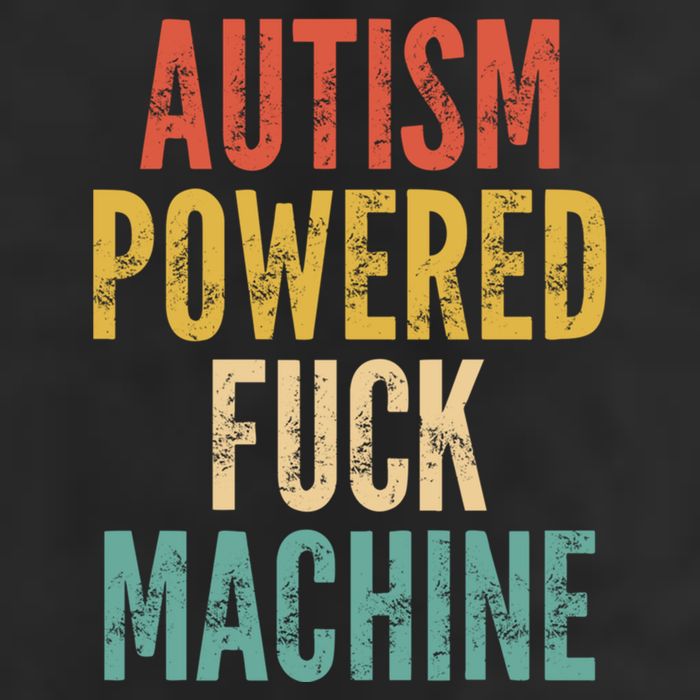 Autism Powered Fuck Machine Funny Quote Gift Adult Drive Performance Visor