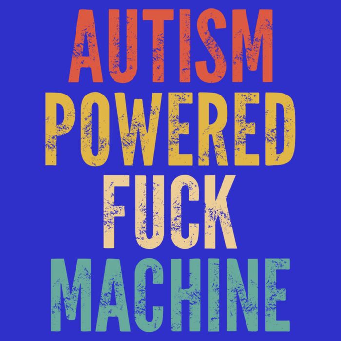 Autism Powered Fuck Machine Funny Quote Gift 16 in Basic Backpack