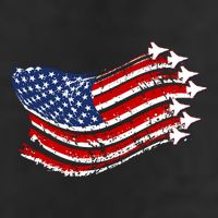 American Patriotic Fighter Jets Usa Flag Trucker Hat