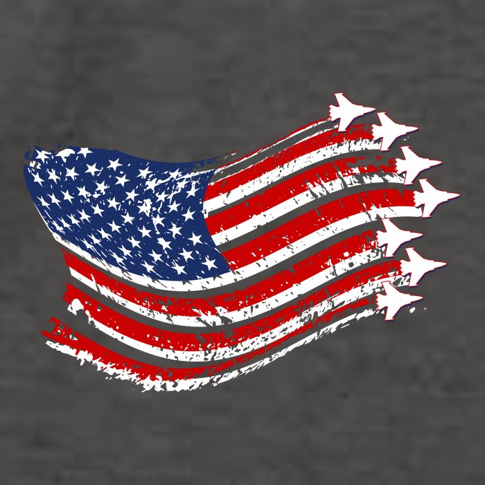 American Patriotic Fighter Jets Usa Flag Vector Backpack