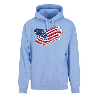 American Patriotic Fighter Jets Usa Flag Unisex Surf Hoodie