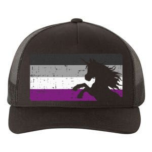 Asexual Pride Flag Unicorn Majestic Animal Ace Yupoong Adult 5-Panel Trucker Hat