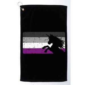 Asexual Pride Flag Unicorn Majestic Animal Ace Platinum Collection Golf Towel