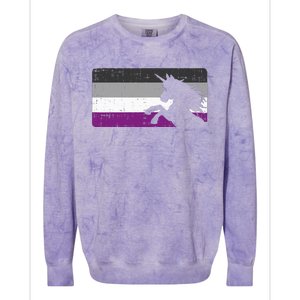 Asexual Pride Flag Unicorn Majestic Animal Ace Lgbtq Colorblast Crewneck Sweatshirt