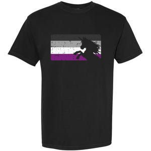 Asexual Pride Flag Unicorn Majestic Animal Ace Lgbtq Garment-Dyed Heavyweight T-Shirt