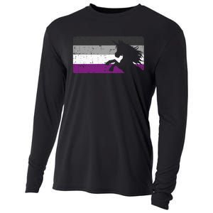 Asexual Pride Flag Unicorn Majestic Animal Ace Lgbtq Cooling Performance Long Sleeve Crew