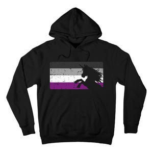 Asexual Pride Flag Unicorn Majestic Animal Ace Lgbtq Tall Hoodie