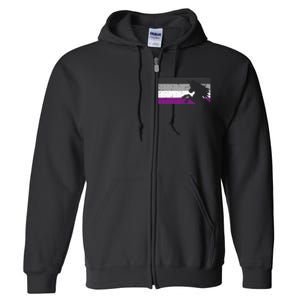 Asexual Pride Flag Unicorn Majestic Animal Ace Lgbtq Full Zip Hoodie