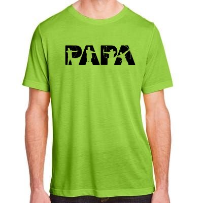 Archery Papa Funny Papa Archer Dad Fathers Day Gift Adult ChromaSoft Performance T-Shirt