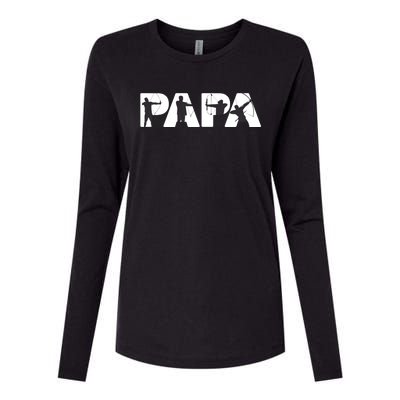 Archery Papa Funny Papa Archer Dad Fathers Day Gift Womens Cotton Relaxed Long Sleeve T-Shirt