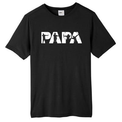 Archery Papa Funny Papa Archer Dad Fathers Day Gift Tall Fusion ChromaSoft Performance T-Shirt