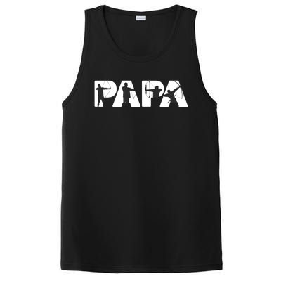 Archery Papa Funny Papa Archer Dad Fathers Day Gift PosiCharge Competitor Tank