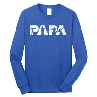 Archery Papa Funny Papa Archer Dad Fathers Day Gift Long Sleeve Shirt