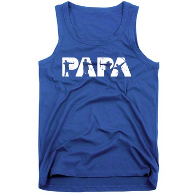 Archery Papa Funny Papa Archer Dad Fathers Day Gift Tank Top