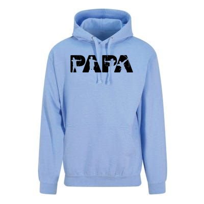 Archery Papa Funny Papa Archer Dad Fathers Day Gift Unisex Surf Hoodie