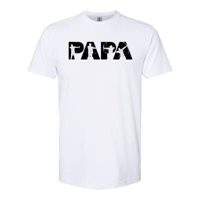 Archery Papa Funny Papa Archer Dad Fathers Day Gift Softstyle CVC T-Shirt