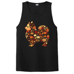 Autumn Pumpkin Fall Pomeranian Thanksgiving Womenss PosiCharge Competitor Tank