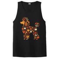 Autumn Pumpkin Fall Poodle Thanksgiving Dog Womenss PosiCharge Competitor Tank