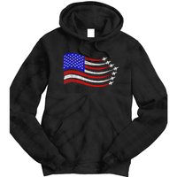 American Patriotic Fighter Jets Usa Flag Waving 4th Of July Tie Dye Hoodie